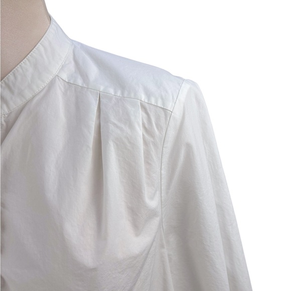 Scotch & Soda Cotton Poplin Balloon Sleeve Oversized Button Down Shirt - Picture 6 of 14